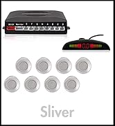 Car Reverse Parking Radar System with 8 Parking Sensors Distance Detection + LED Distance Display...