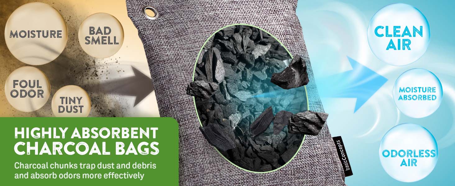 odor charcoal absorber eliminator bags air bamboo deodorizer activated closet bag car purifying