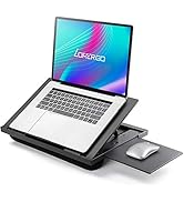LORYERGO Lap Desk - Lap Desk for Laptop w/ Mouse Pad, Computer Lap Desk w/ Dual Cushions, Laptop ...