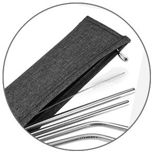 reusable straw carrying case