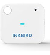 Smart Wi-Fi Temperature and Humidity Sensor, Inkbird Indoor White Hygrometer Thermometer Monitor ...
