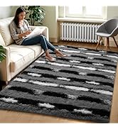 Zentavio Area Rugs for Living Room Rugs for Bedroom 4x6 Carpet Fluffy Fuzzy Soft Shag Aesthetic P...