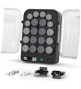 Hot Roller Set with Clips, 20 Heated Hair Rollers for Long and Medium Hair, 2 Heat Settings for V...