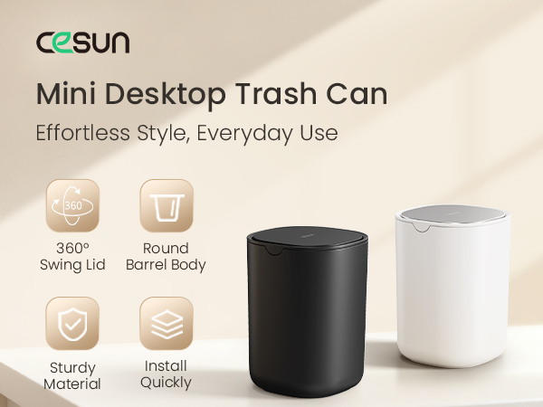 mini trash can for desk