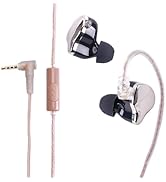 Holiper Dual-Magnet Wired Headphones High Resolution High Volume IEM Earbuds, Detachable Cord HiF...