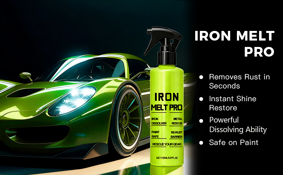 Rust remover spray designed to dissolve rust loosen stuck parts and restore metal surfaces