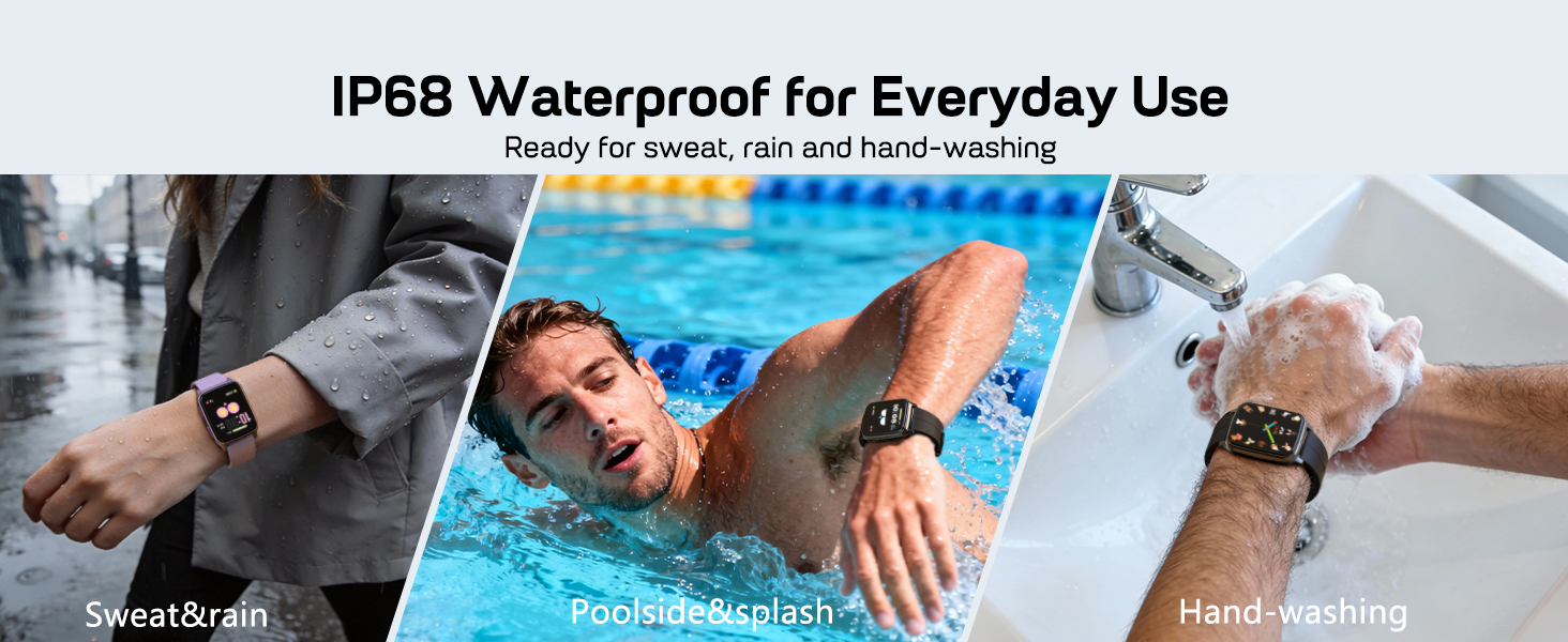 fitbit watch with IP68 waterproof