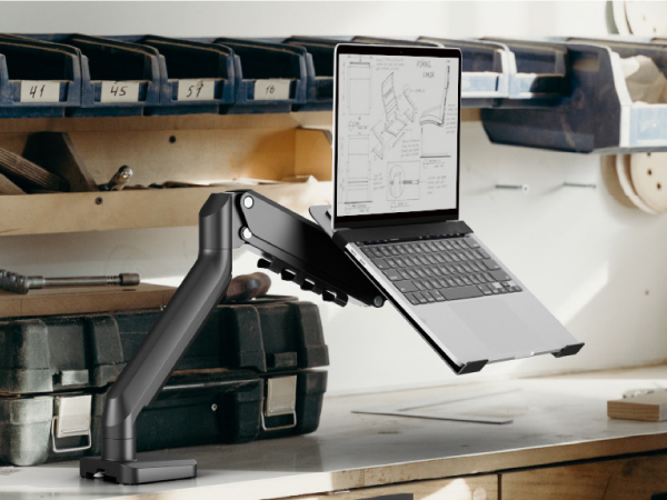 clamp on laptop stand