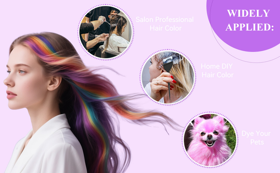 14PCS Professional Salon Hair Dye Kit