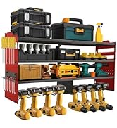 oviitech Power Tool Organizer Wall Mount, 8 Drill Holder Wall Mount Loads 400lbs, 4 Layer Heavy D...