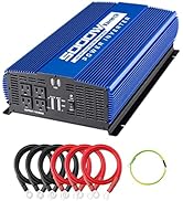 kinverch 5000W Power Inverter 12V to 110V Car Inverter 4AC Outlets 2USB Ports for Camping/Truck/R...