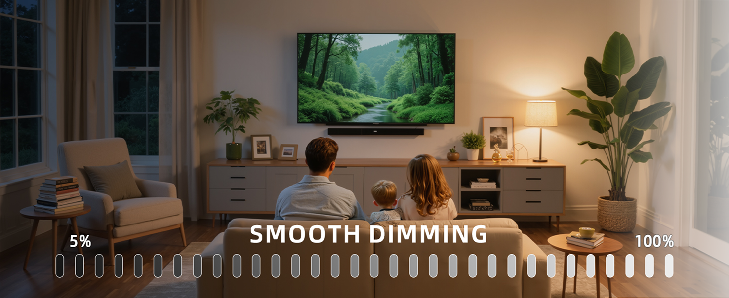 led disk light with smooth dimming