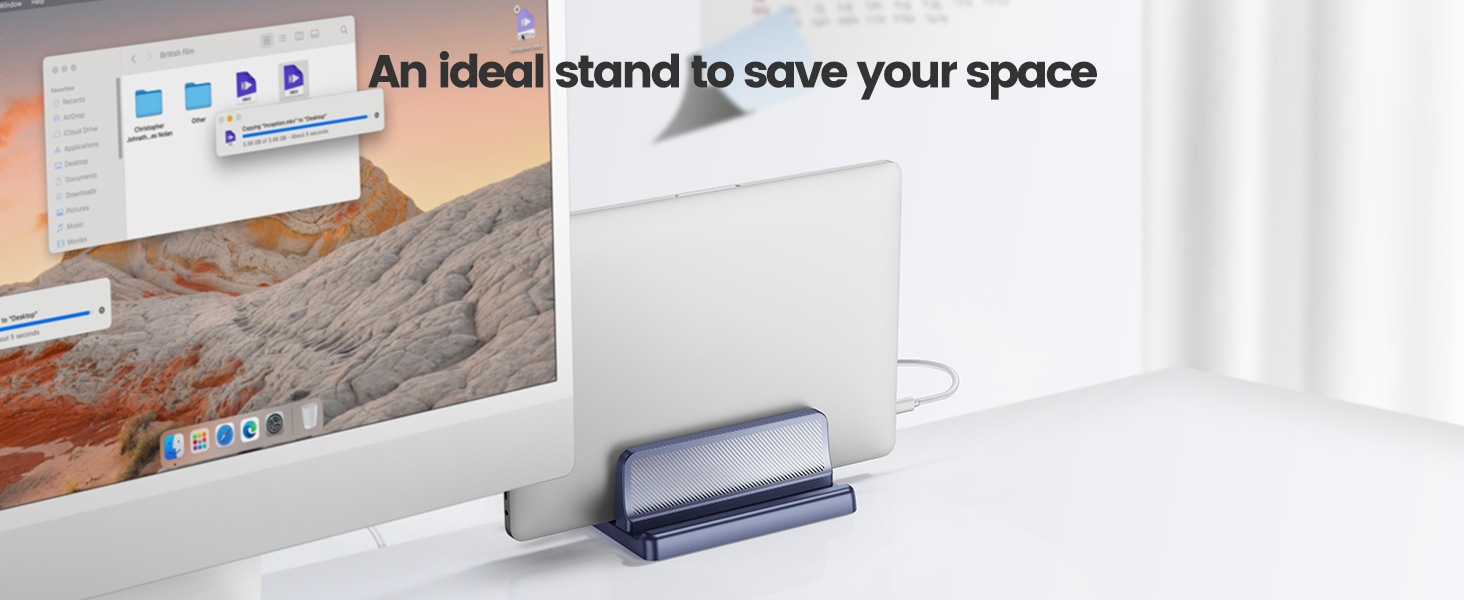 vertical laptop stand