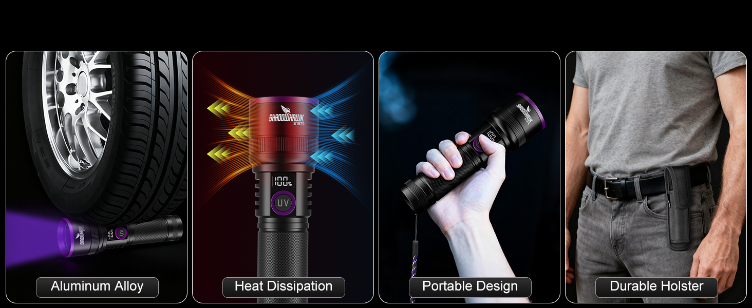 portable blacklight flashlight