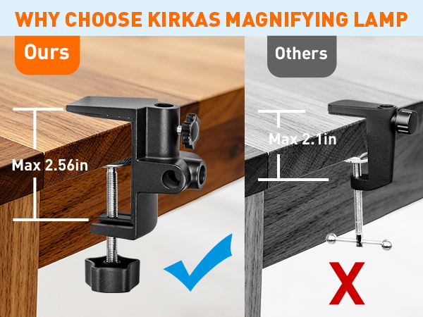 Large clamp magnifying glass with light and stand magnifying lamp lash lamp adjustable desk lamp