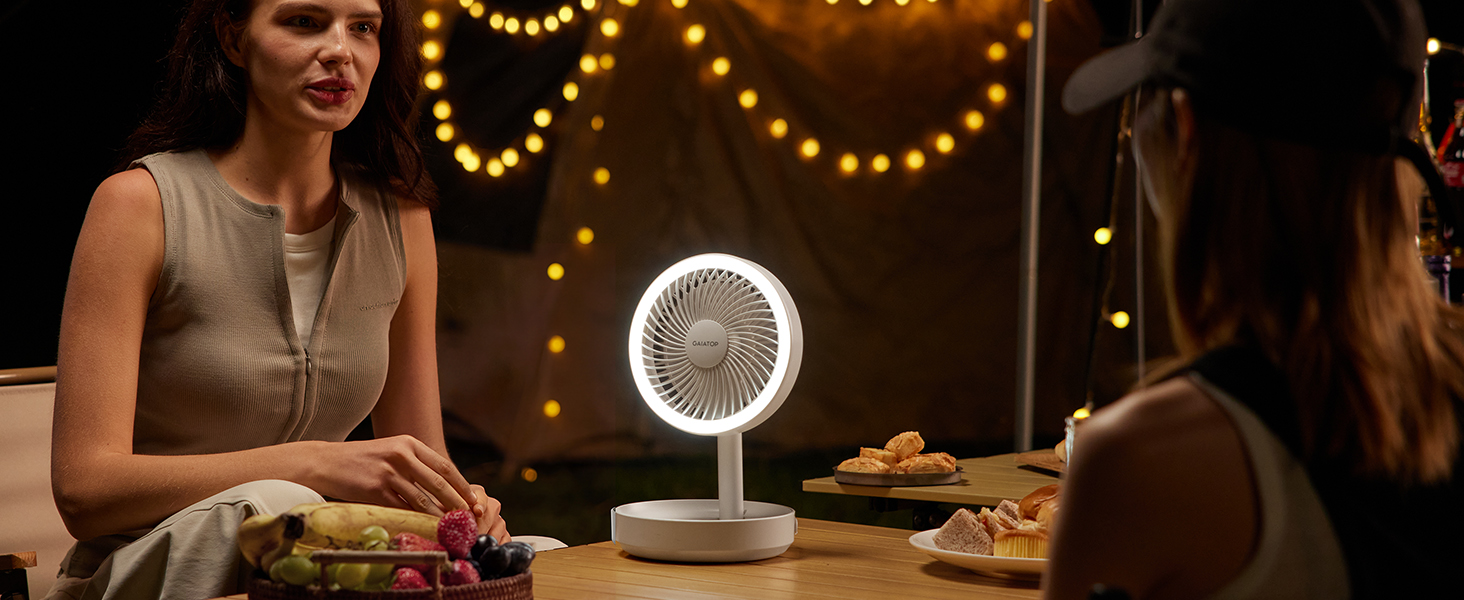ventiladores recargables electric fan portable camping essentials