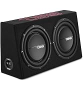 DS18 PU210 Loaded 10” Subwoofer + Passive Radiator Enclosure | 700W Max | Compact Sealed Truck Su...