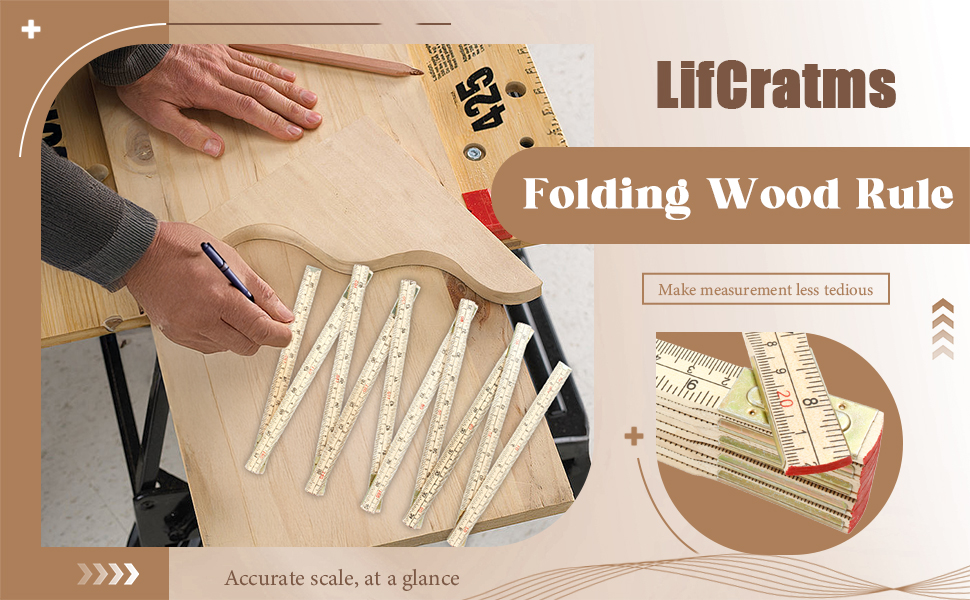 Folding Wood Ruler