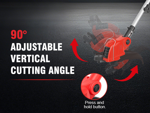 Adjust the mowing angle