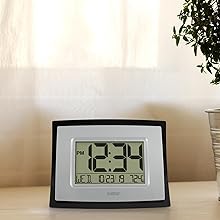lacrosse, la crosse technology, WT-8002, WT-8002U, digital clock, wall clock, table, calendar