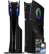 Joso Faceplate for PS5 Slim Disc Edition, Anti-Scratch Dustproof Case Replacement with RGB Ring, ...