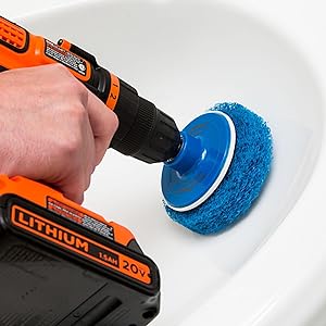 revoclean, drill brush, drill brush, drill attachment, drill clean, hurricane brush