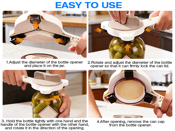 Opener for jars and bottles