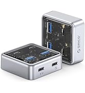 ORICO 10Gbps USB-C Hub, 4-Port Zinc Alloy USB 3.2 Splitter with 2 USB-A &amp; 2 USB-C Ports, High-Spe...