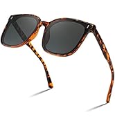 FEISEDY Women Oversized Vintage Polarized Sunglasses Square Cute Trendy Classic Simple Men B2758