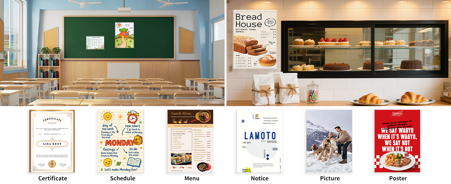 magnetic sign holder 8.5 x 11