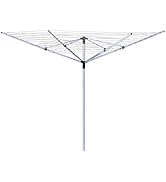 Honey-Can-Do Heavy Duty Aluminium Umbrella Clothes Rack | 165 ft Outdoor Rotary Clothesline Dryer...