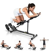 Ab Machine,Rowing Machines for Home,Vitaler 5 in 1 Adjustable Home Gym Equipment with Counter,Qui...