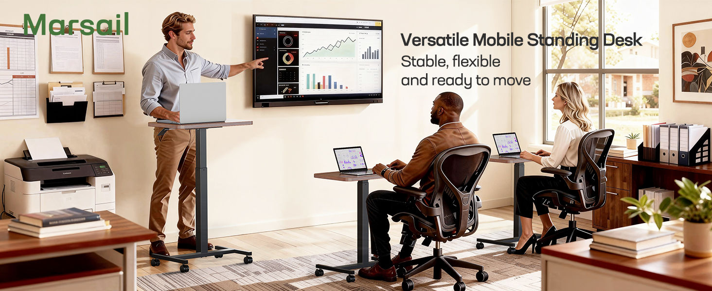Mobile standing desk