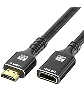 LUKFOCAB 8K Short HDMI Extendsion Cable 1 FT, 4K@120Hz HDMI 2.1 Extender Male to Female Cord Adap...