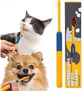 PETHROOM] Pet Toothbrush - Cats, Kitten, Small Dog Dental Care, Removing Teeth Tartar | Soft Bris...
