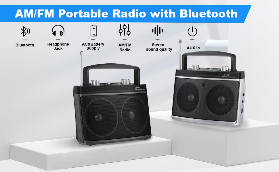 portable radio am fm 