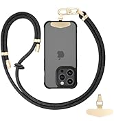 Elrvaga Adjustable Anti-Theft Phone Lanyard - Neck &amp; Crossbody Strap with Secure Locking Metal Cl...