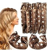 Aimin Hair Soft Overnight Hair Rollers No Heat Sleep In Hair Curlers For Thick Hair Large Cloth P...