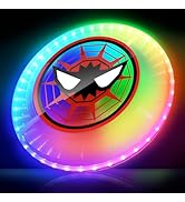 LED Flying Disc with Millions of Colors, 42 LEDs, 175g, 12 Lighting Modes, Rechargeable &amp; Water-r...