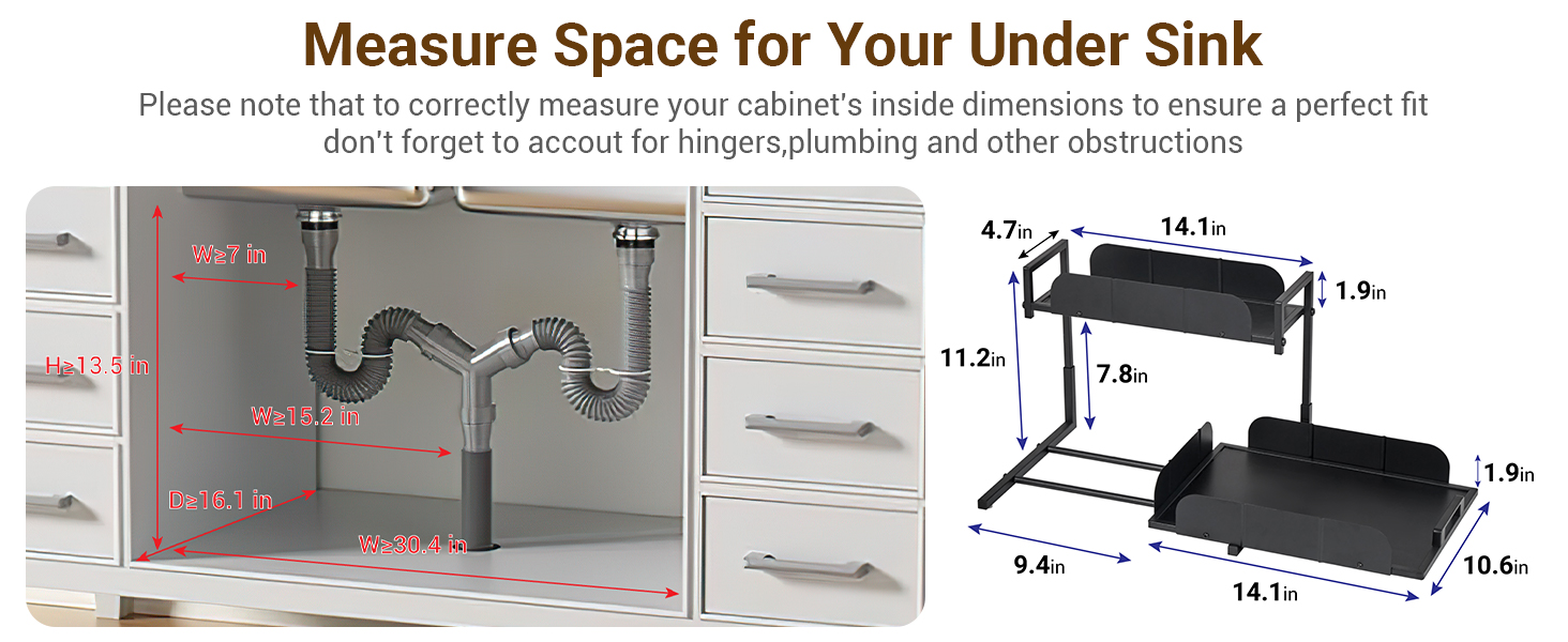 under bathroom sink organizer 