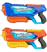 Quanquer 1000cc Water Guns for Kids Adults - 2 Pack Fast-Fill Super Squirt Blaster Soaker with 32...