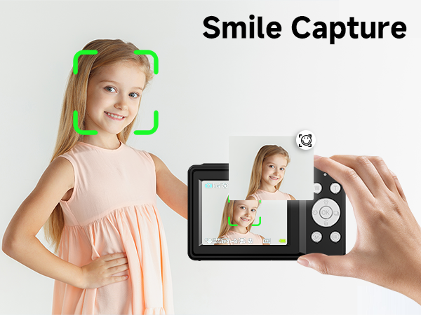 vlog camera digital with smile capture