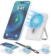 JYTIGV Wireless Portable Charger,3-in-1 Magnetic Power Bank 10000mAh with LED Display,22.5W Fast ...