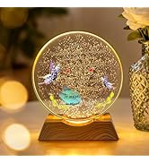 AVEKI Crystal Night Light Gifts for Mom, USB Powered Decorative Nightlight with Thank You Message...