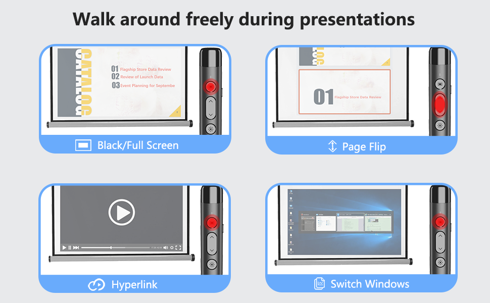 Wireless Presenter Clicker Remote