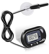 Neptonion Aquarium Thermometer LCD Digital Aquarium Thermometer with Suction Cup Fish Tank Water ...