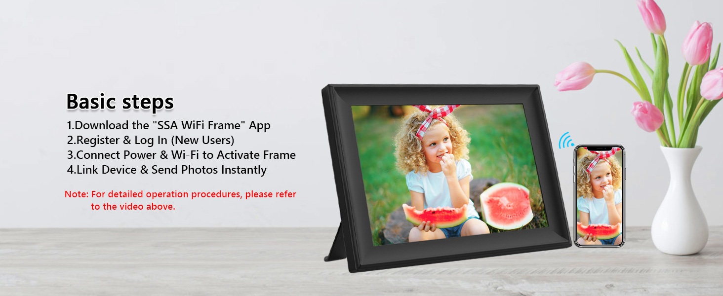 10.1 inch digital photo frame