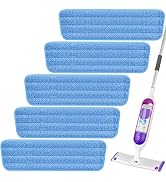 Microfiber Spray Mop Pads, Compatible with Swiffer PowerMop (5 Pack), Reusable Washable Floor Mop...