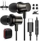 USB C Headphone Wired Ear Buds for iPhone 17 Pro Max Air 16e 16 15 Plus,Magnetic Tangle Free Type...