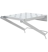 Ladder Work Platform Attachment 330lb Load, Foldable Anti-Slip Standing Tool Tray | Aluminum-Comp...